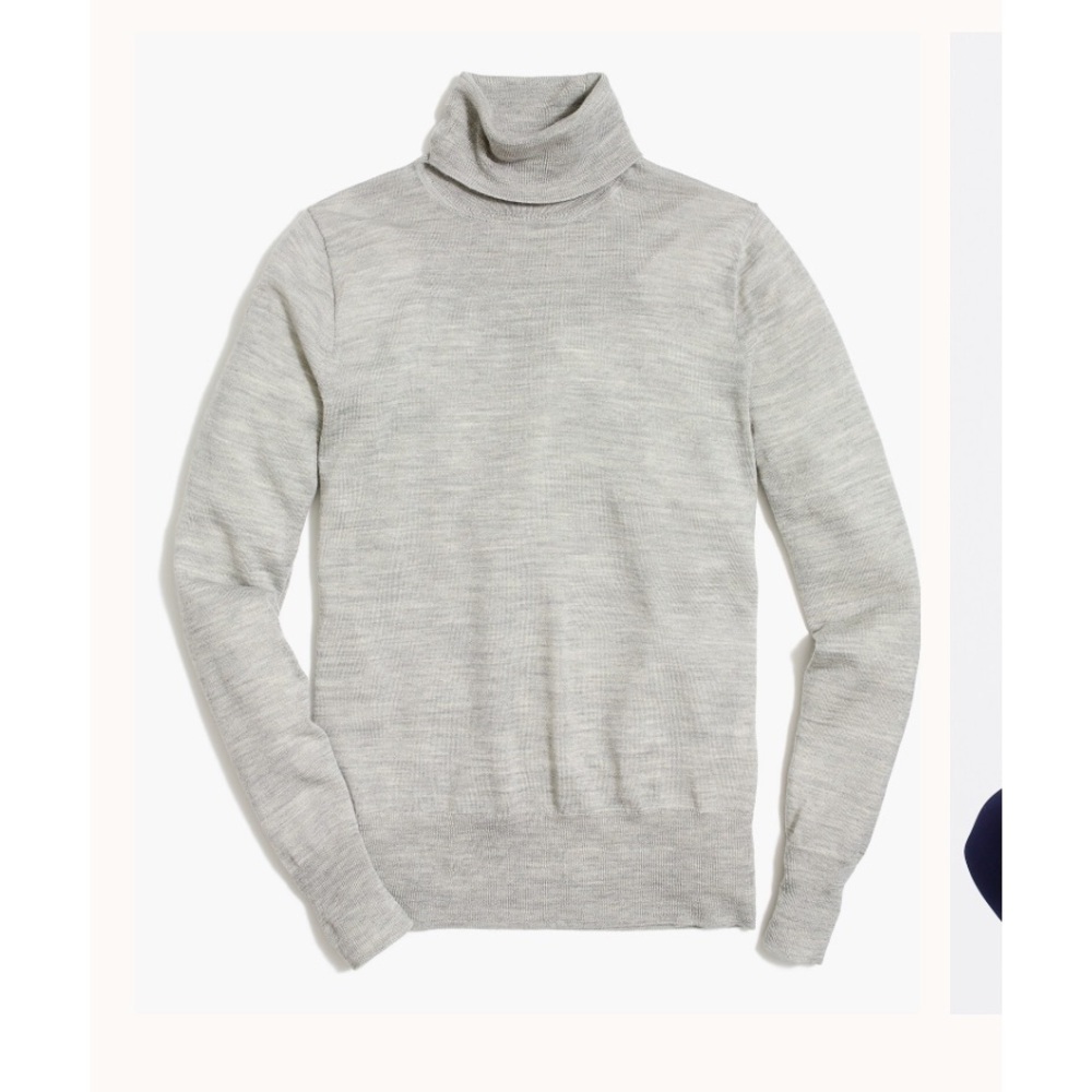 J Crew Turtleneck sweater in merino wool blend Lightweight Gray size 2X